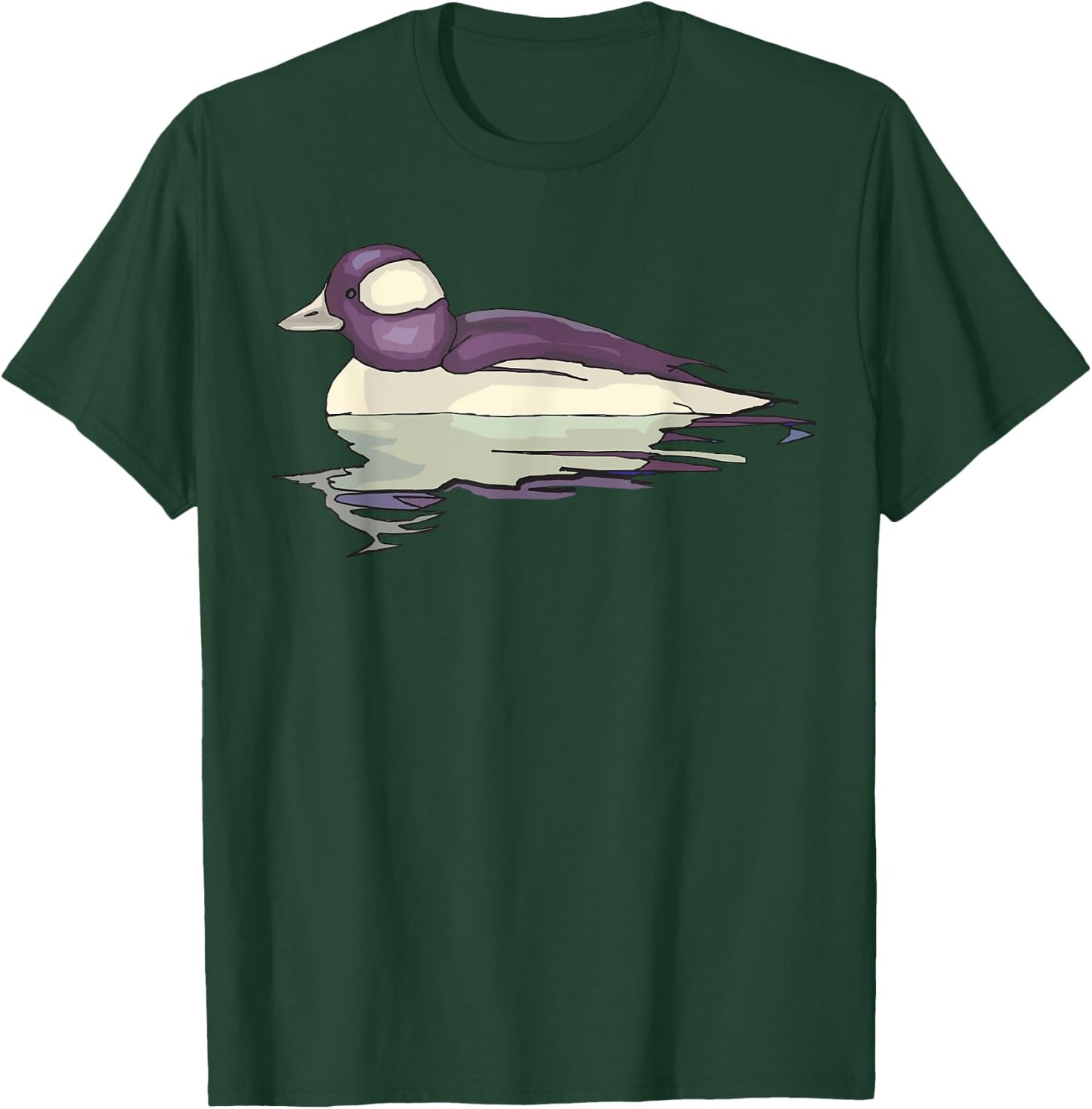 Bufflehead Duck Art Illustration T-Shirt - T-Shirt | Forest