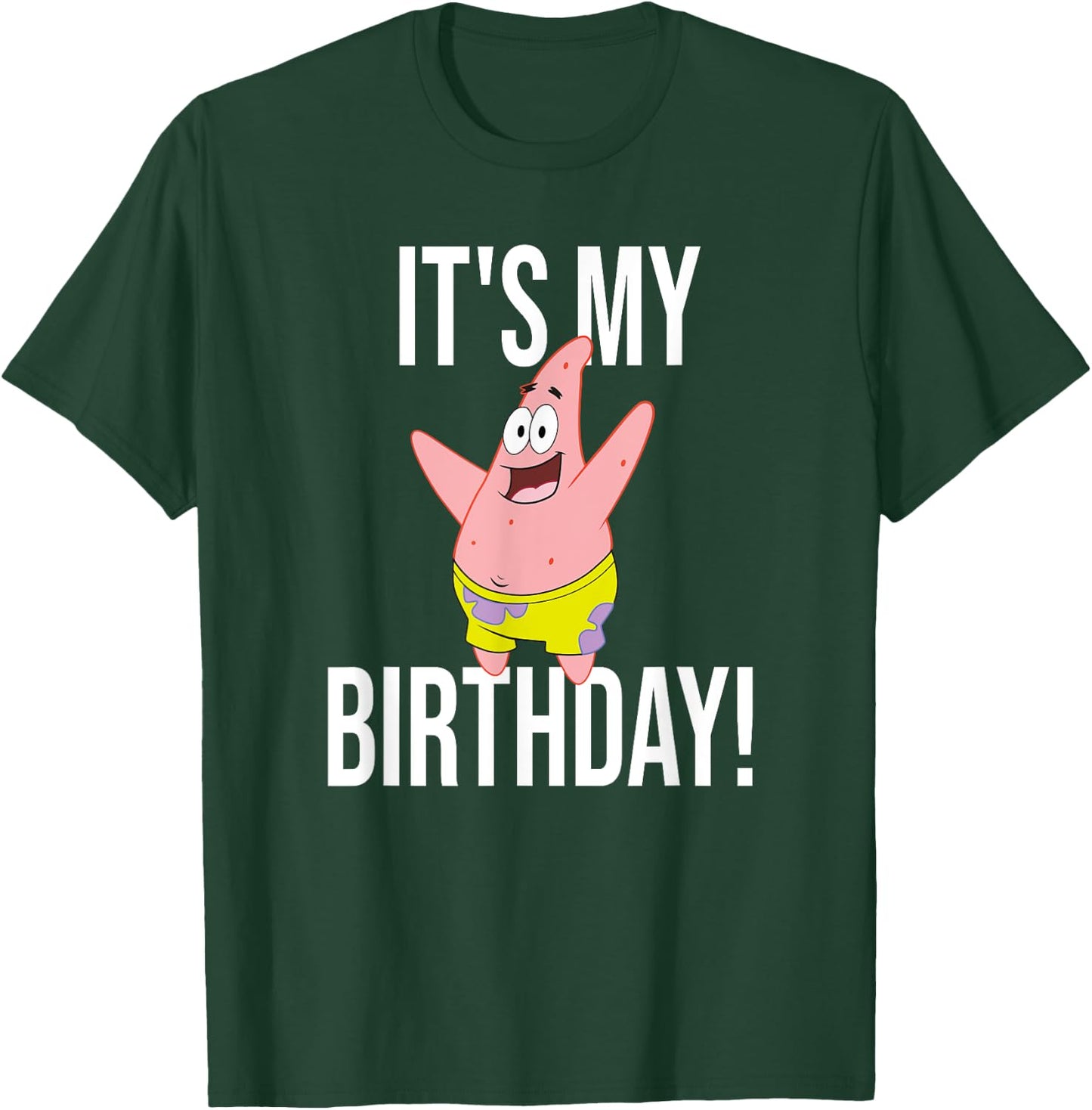 Mademark x SpongeBob SquarePants - Patrick Star - It's My Birthday! T-Shirt - T-Shirt | Forest