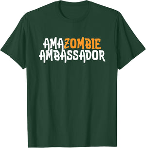 Amazombie Ambassador Employee Warehouse Coworker Swag Gift T-Shirt - T-Shirt | Forest