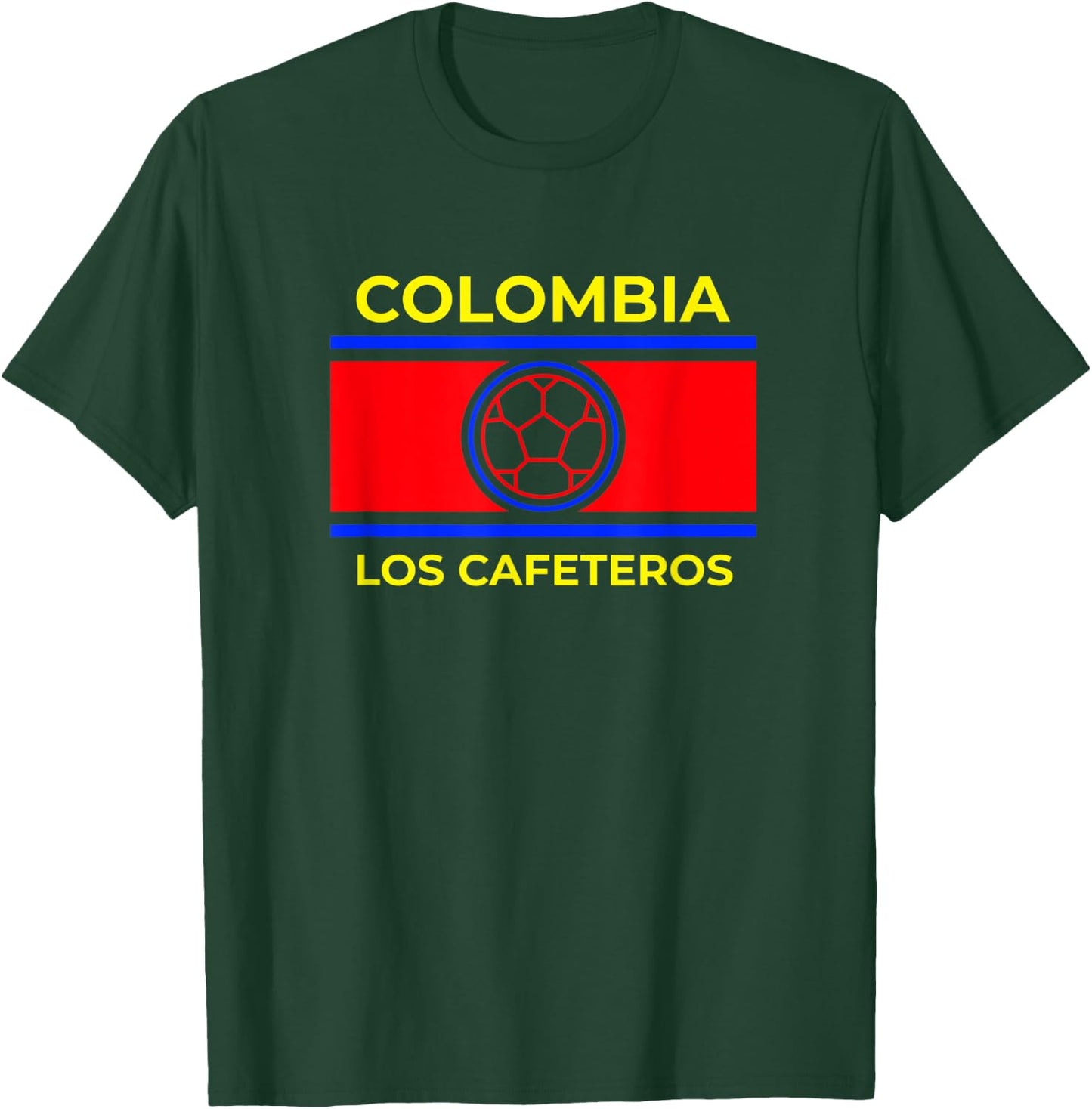 Colombia Soccer Futbol Jersey Shirt Los Cafeteros T-Shirt - T-Shirt | Forest