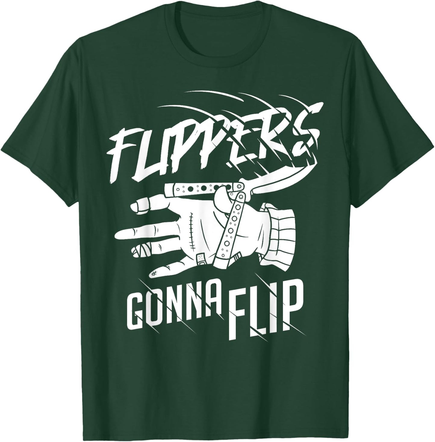 Butterfly Knife Lover Balisong Flipping Butterfly Knife - - Black - Short Sleeve - Small - Classic Fit - Cotton 60%, Polyester 40% T-Shirt - T-Shirt | Forest