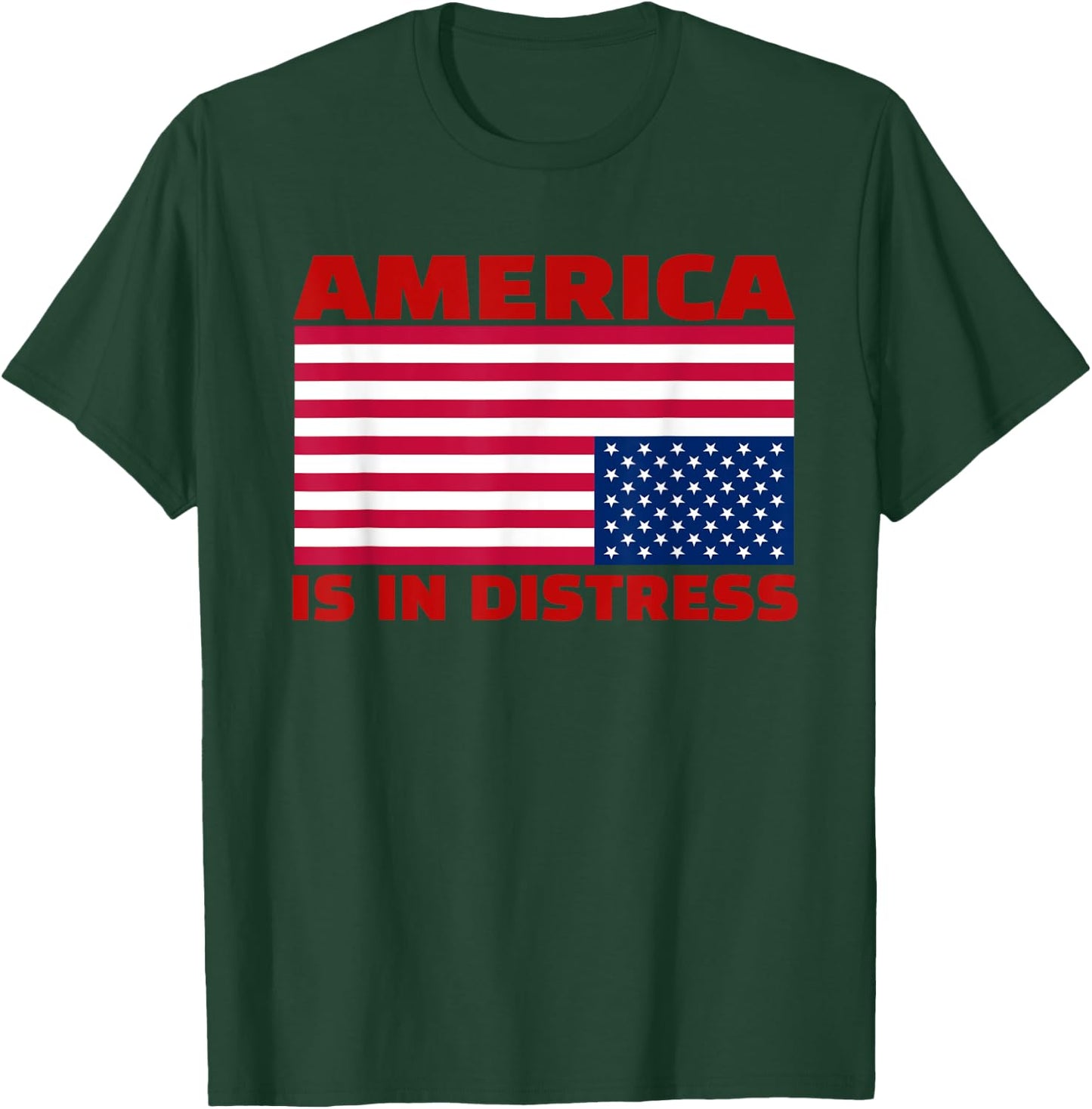 America is in distress.Upside down American Flag T-Shirt - T-Shirt | Forest