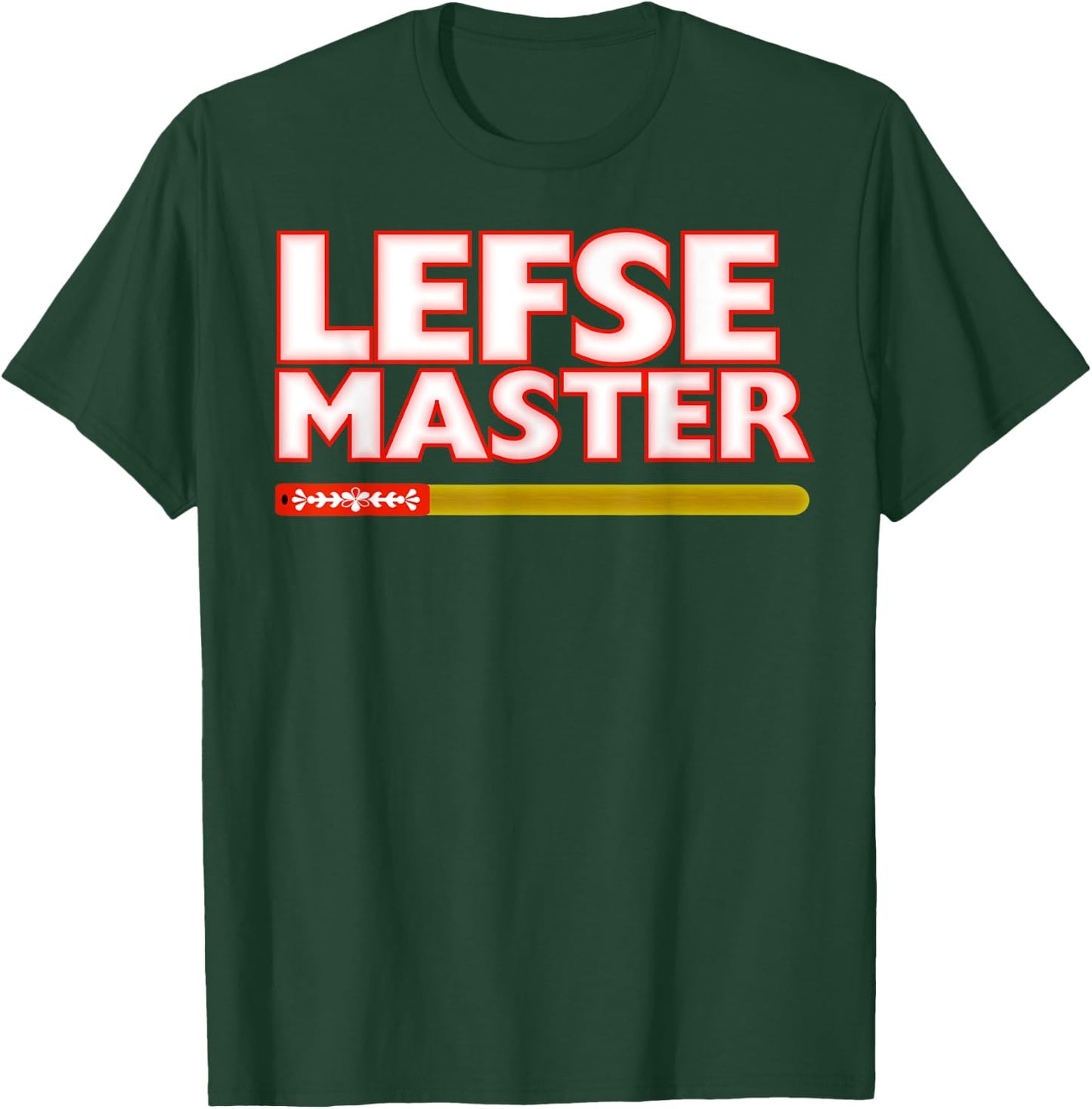 Lefse Master Roll Flip Cook Scandinavian Food T-Shirt - T-Shirt | Forest