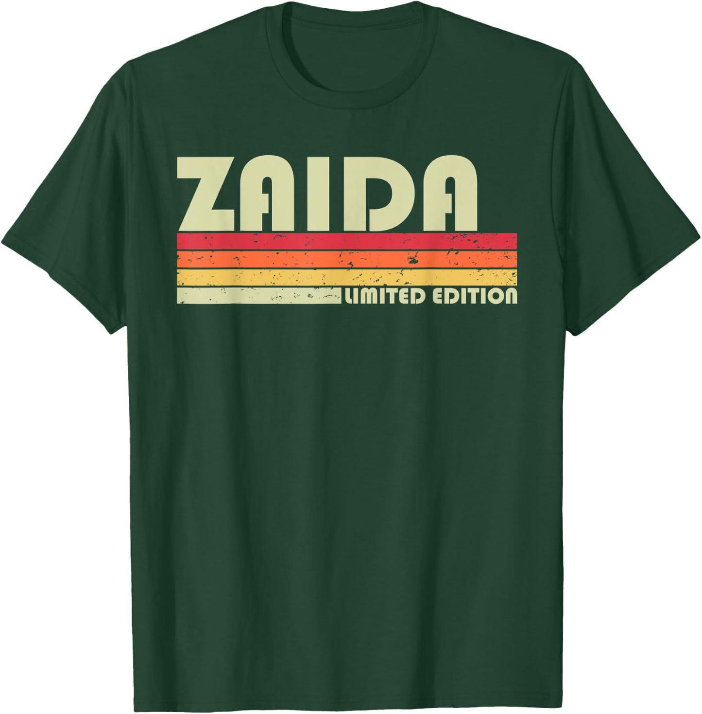 ZAIDA Name Personalized Retro Vintage 80s 90s Birthday T-Shirt - T-Shirt | Forest