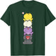 Nonbinary Flag Color Frogs Subtle Enby Pride Cute Aesthetic T-Shirt - T-Shirt | Forest