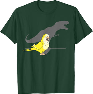 T-rex Yellow Lutino Monk Parakeet, Funny Birb memes Quaker T-Shirt - T-Shirt | Forest
