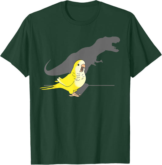 T-rex Yellow Lutino Monk Parakeet, Funny Birb memes Quaker T-Shirt - T-Shirt | Forest