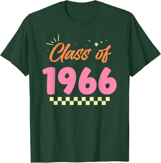 Class Of 1966 School Graduation Meetup Reunion T-Shirt - T-Shirt | Forest
