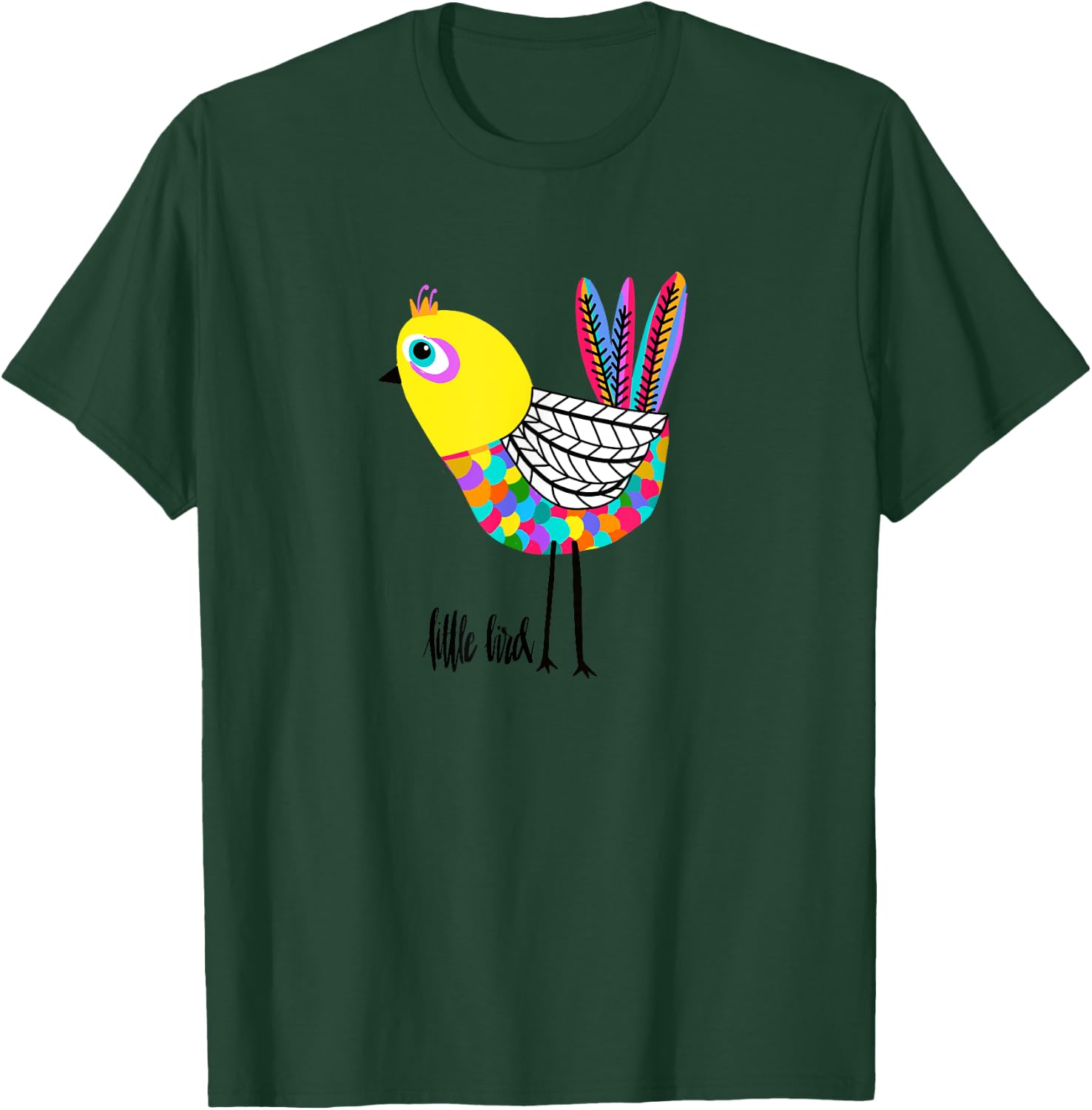 Women and Girls Bird Design is Fun and Cheery Gift Bird Love T-Shirt - T-Shirt | Forest
