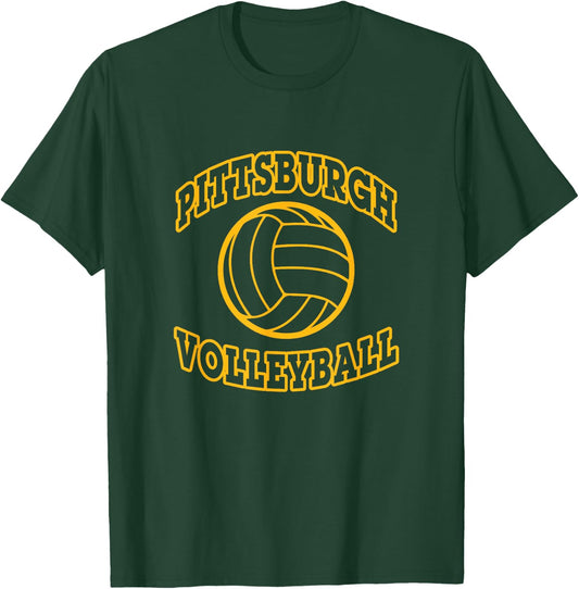 Pittsburgh Volleyball Classic Style T-Shirt - T-Shirt | Forest