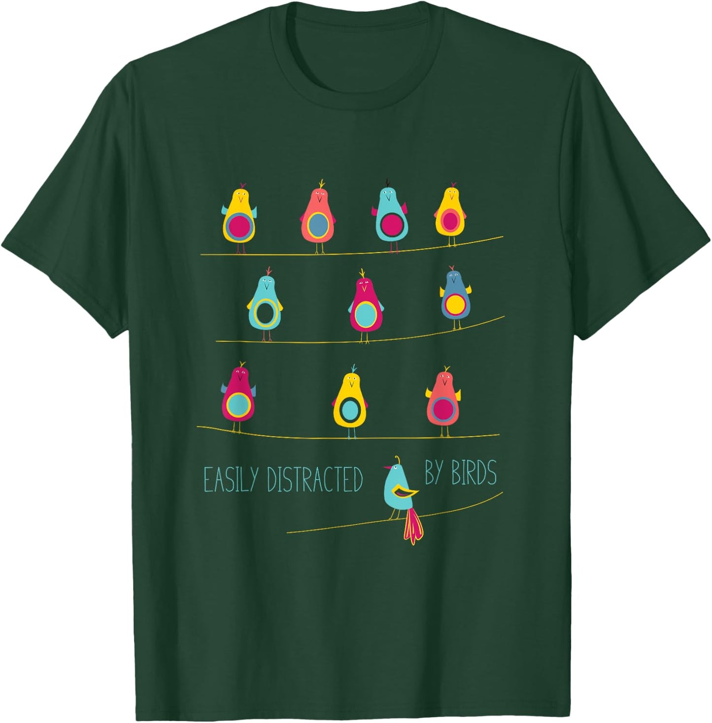 Funny Birding Design, Birder Birdwatching T-Shirt - T-Shirt | Forest