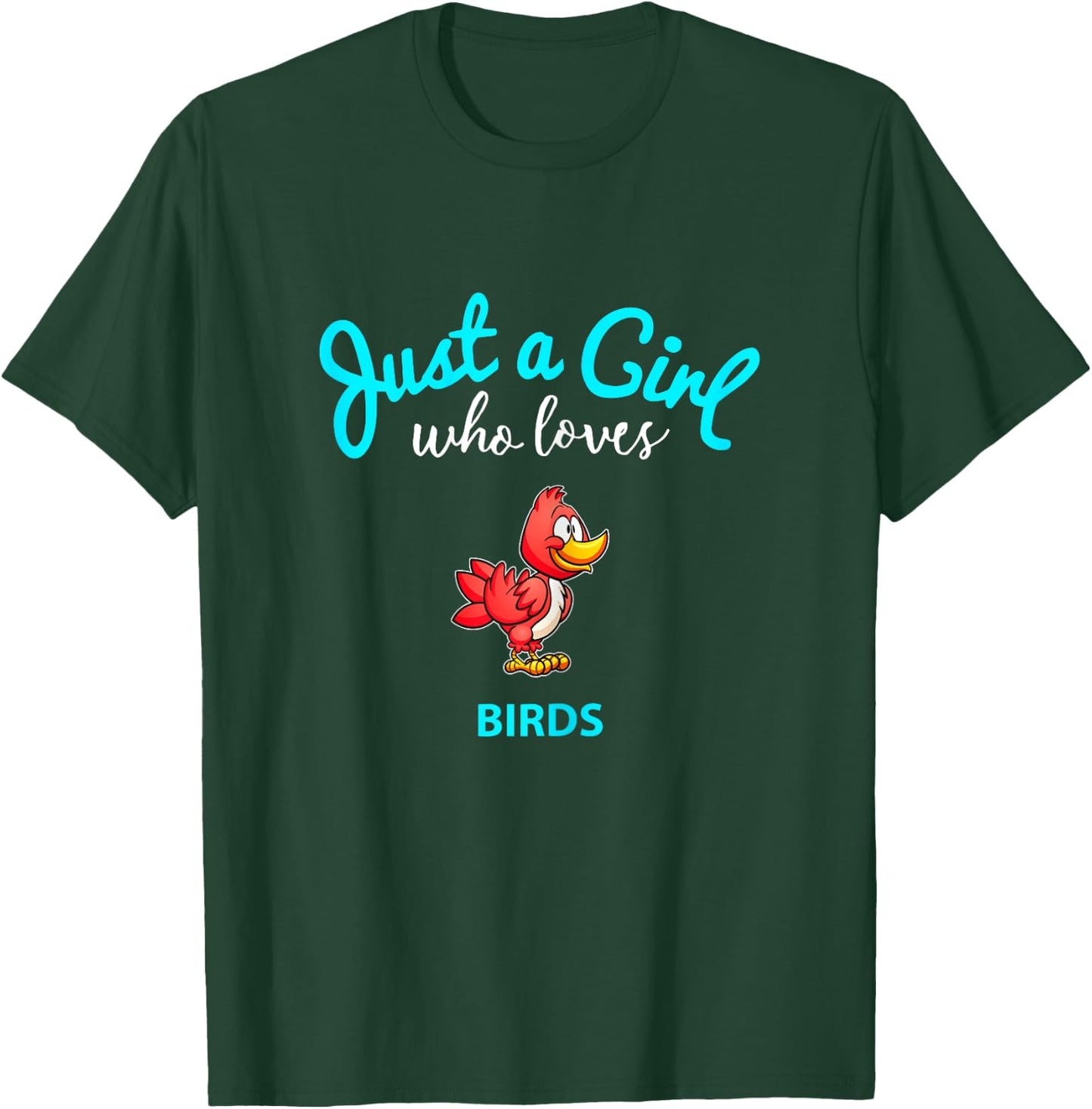Bird Shirt for Girls | Children's Bird T-Shirt - T-Shirt | Forest