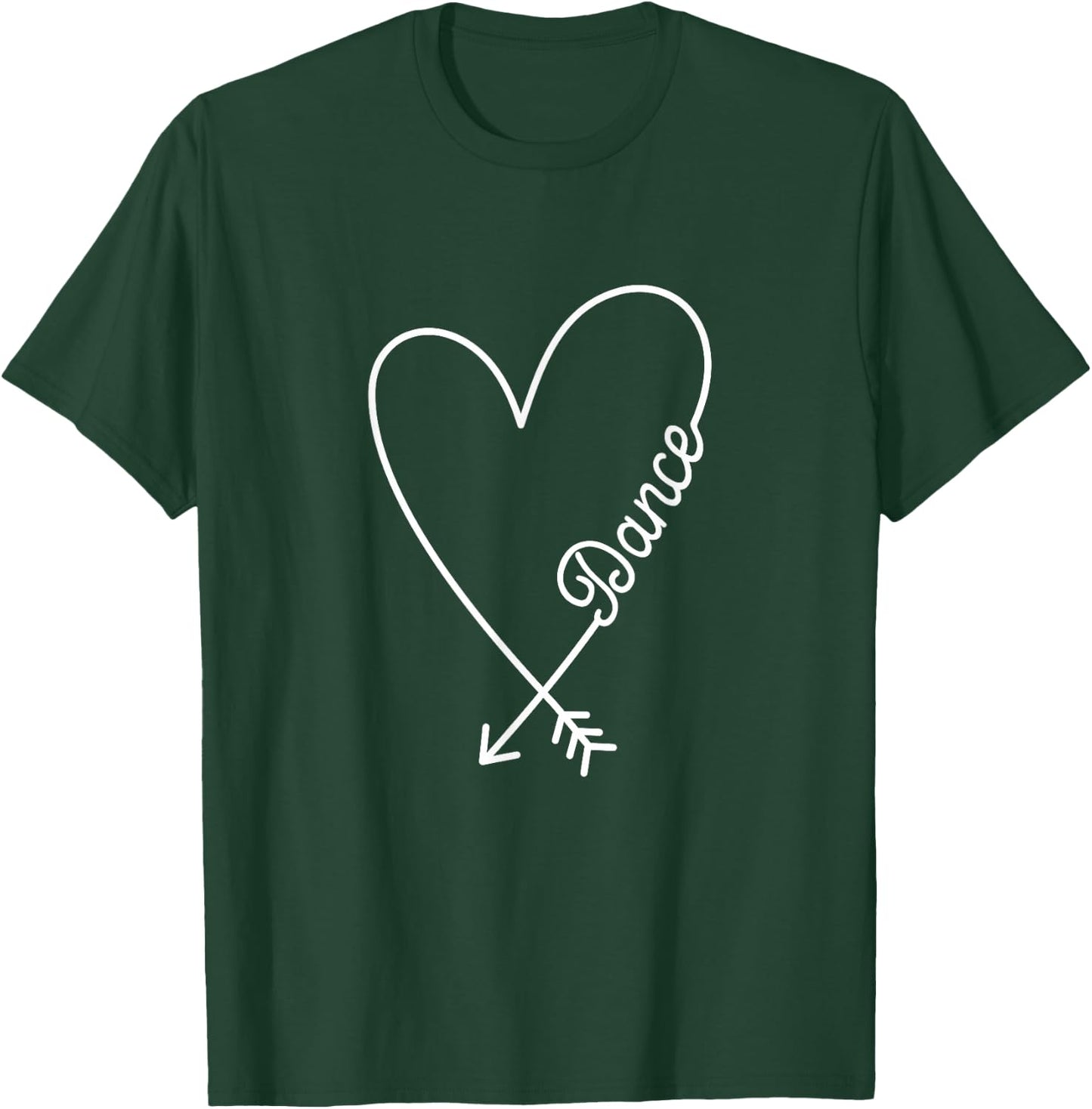 Dance Cute Graphic Heart Love T-Shirt - T-Shirt | Forest