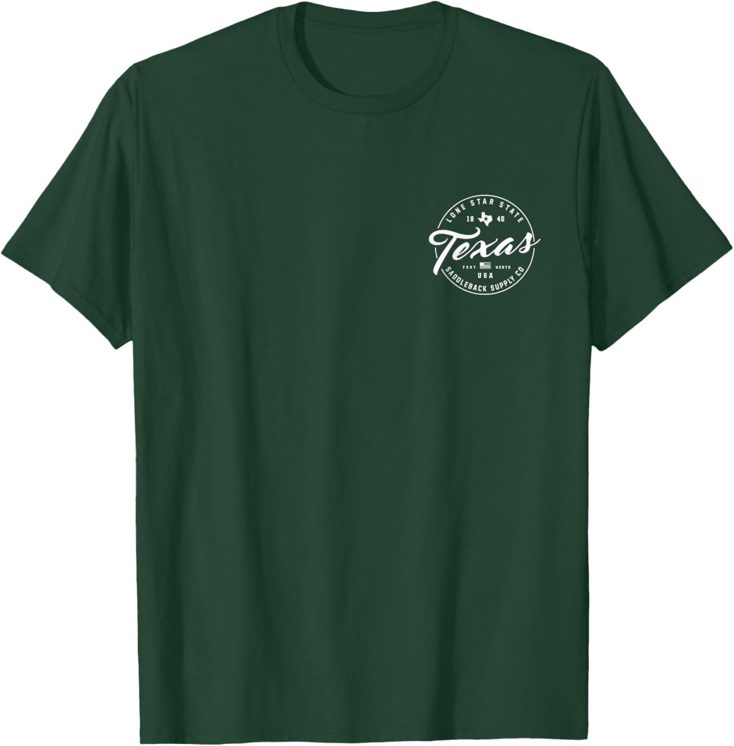 Saddleback ol' Texas White Logo Lightweight, Graphic T-Shirt - T-Shirt | Forest