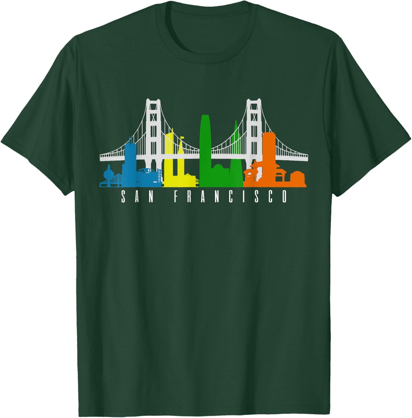 San Francisco California California USA America Souvenir T-Shirt - T-Shirt | Forest