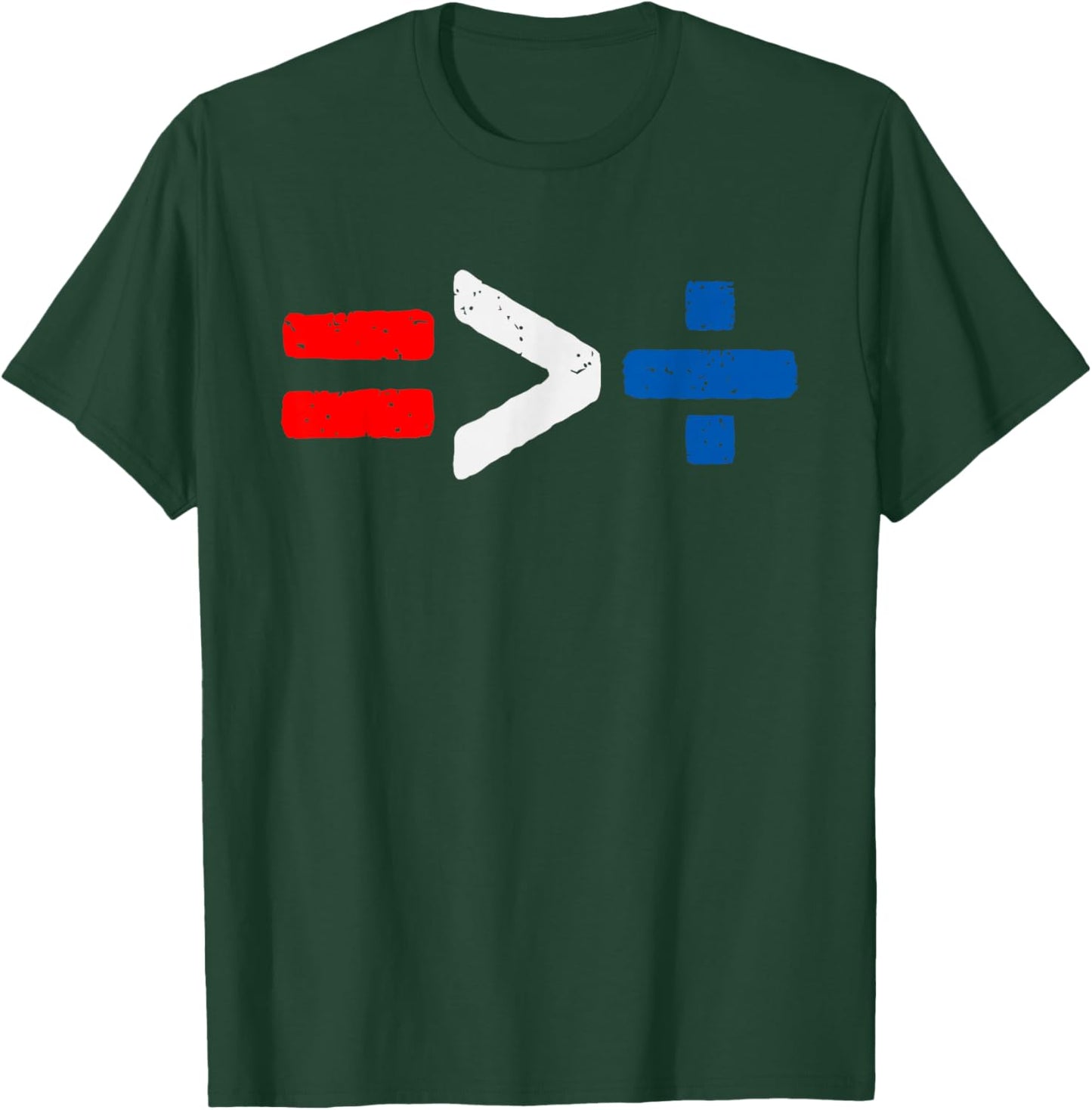 4th of july Equality Is Greater Than Division Party In USA T-Shirt - T-Shirt | Forest
