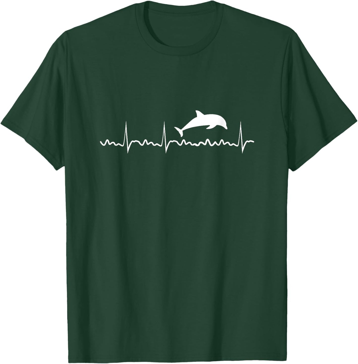 Dolphin Heartbeat Dolphin Trainer Animal T-Shirt - T-Shirt | Forest