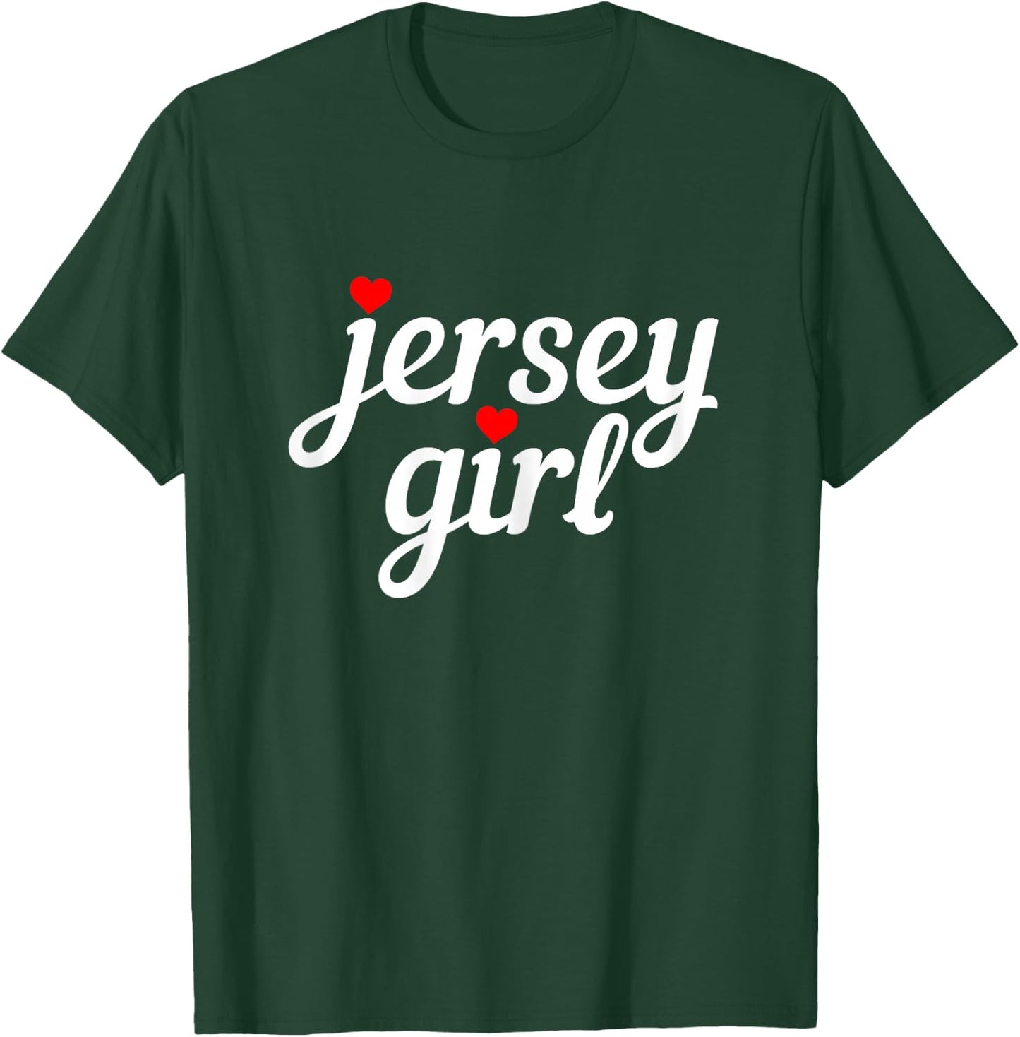 Jersey Girl New Jersey Heart Funny Cute New Jersey Pride T-Shirt - T-Shirt | Forest