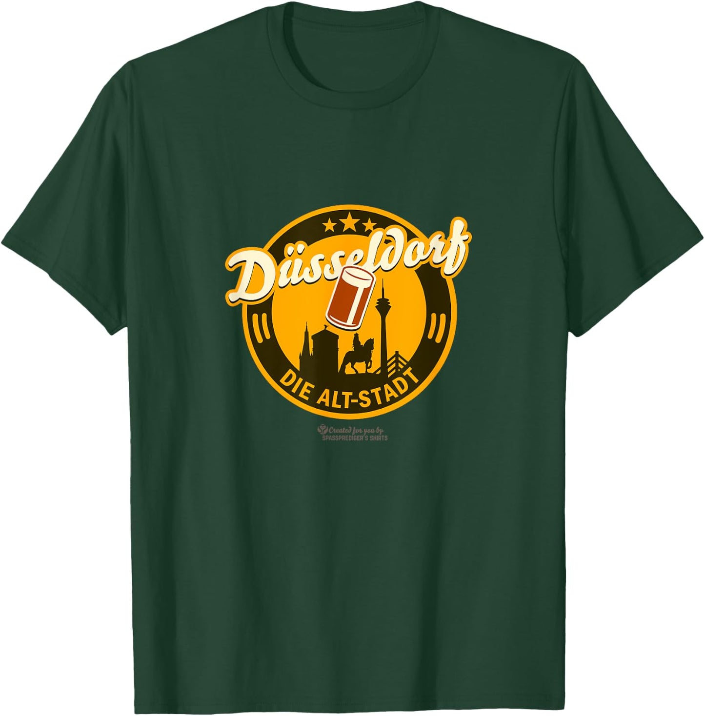Düsseldorf Die Alt-Stadt & Landmarks Düsseldorf T-Shirt - T-Shirt | Forest