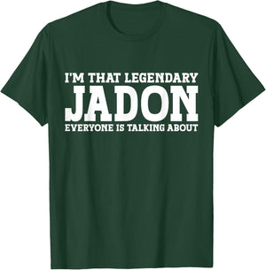 Jadon Personal Name First Name Funny Jadon T-Shirt - T-Shirt | Forest