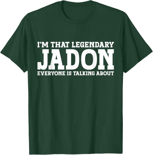 Jadon Personal Name First Name Funny Jadon T-Shirt - T-Shirt | Forest