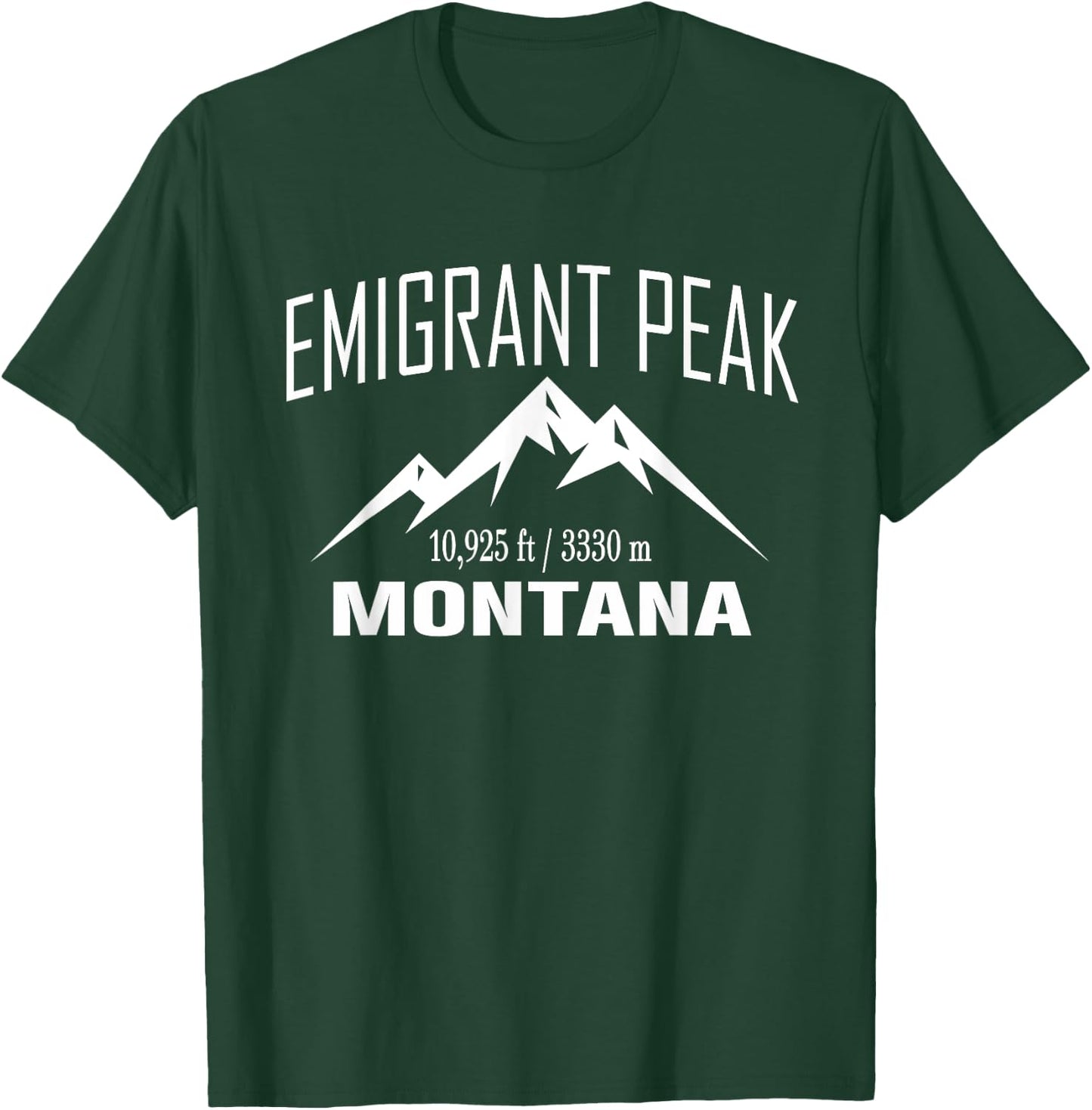 EMIGRANT PEAK MONTANA Climbing Summit Club Outdoor Gift T-Shirt - T-Shirt | Forest
