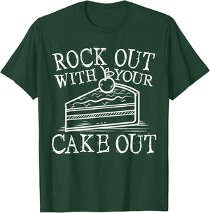 Baking Rock Out Cake Bakery Baker Gifts T-Shirt - T-Shirt | Forest