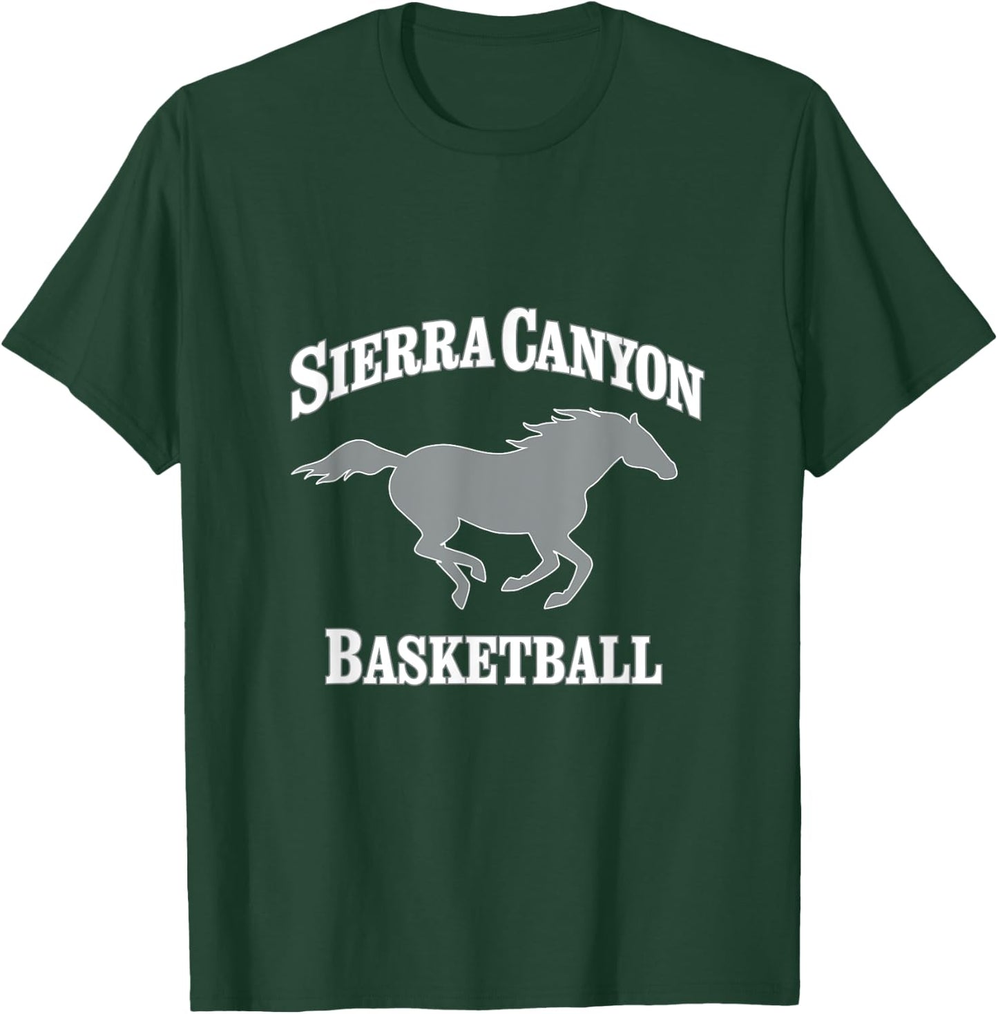 Sierra Canyon Basketball with Horse T-Shirt - T-Shirt | Forest