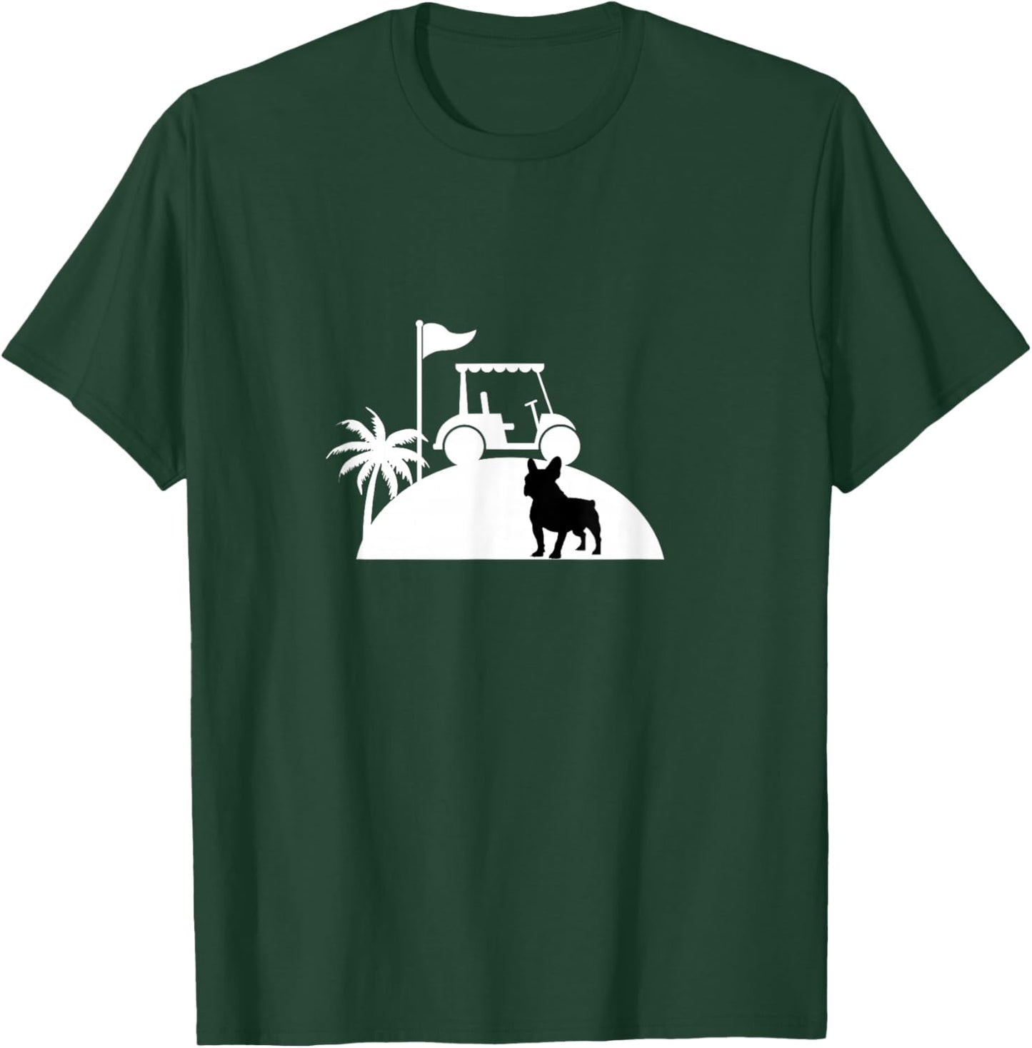 French Bulldog Golf Buddy: Fun Golf for Frenchie Lovers T-Shirt - T-Shirt | Forest