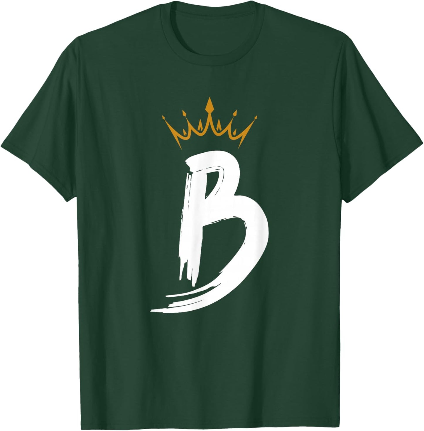 Queen King Letter B - Favorite Letter with Crown Alphabet T-Shirt - T-Shirt | Forest