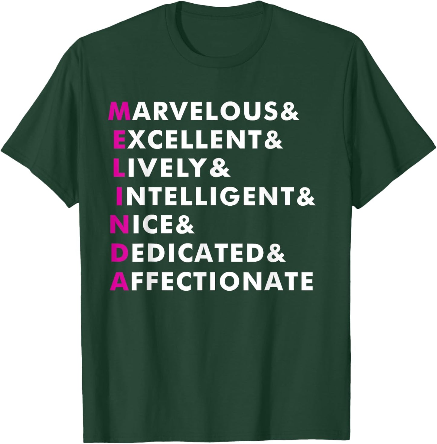 Melinda Name Shirt Personalized Gift T-Shirt - T-Shirt | Forest