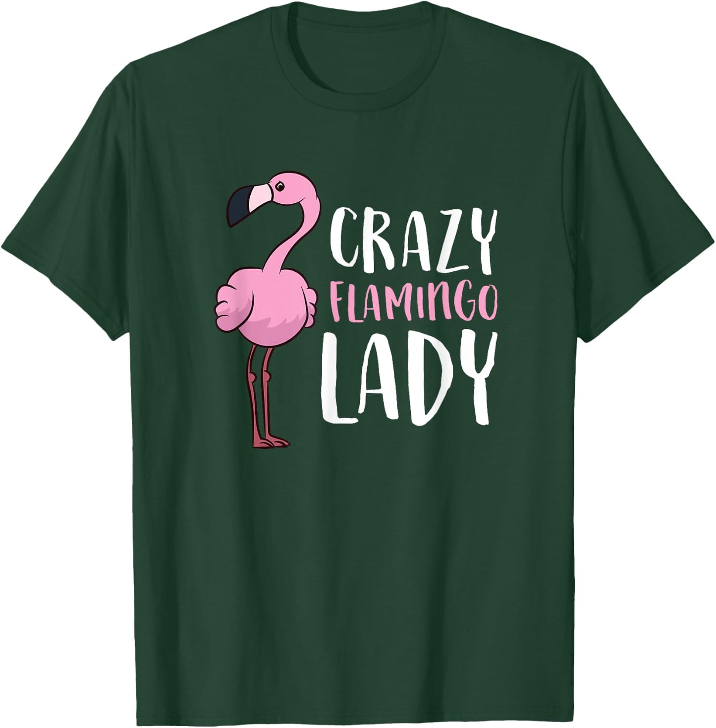 Women Love Flamingos Flamingo Girl Crazy Flamingo Lady T-Shirt - T-Shirt | Forest