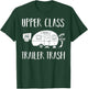 Upper Class Trailer Trash Gift Trailer Park T-Shirt - T-Shirt | Forest