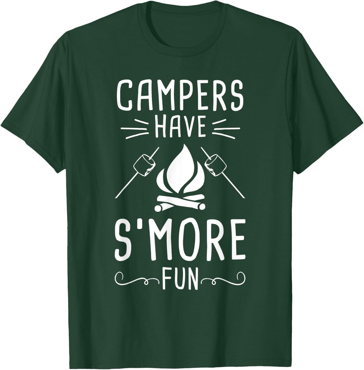 Campers Have S'More Fun Funny Camper Camping T-Shirt - T-Shirt | Forest