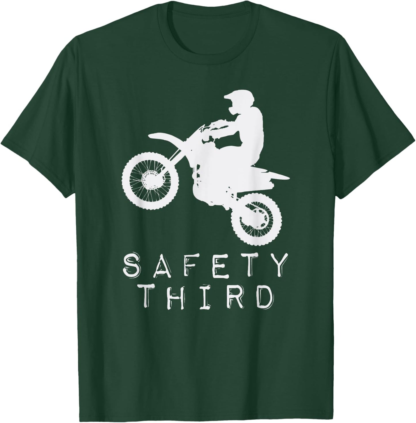 Safety Third T Shirt 3rd Motorcycle Motorbike T-Shirt - T-Shirt | Forest