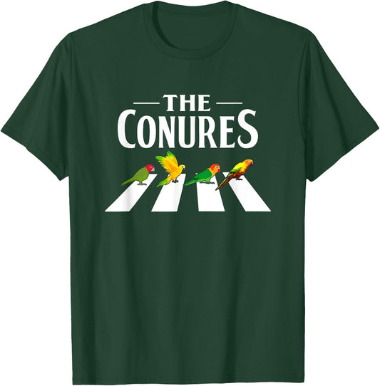 Sun Conure Parrot Pedestrian Design for a Conure Owner , Black, Small T-Shirt - T-Shirt | Forest
