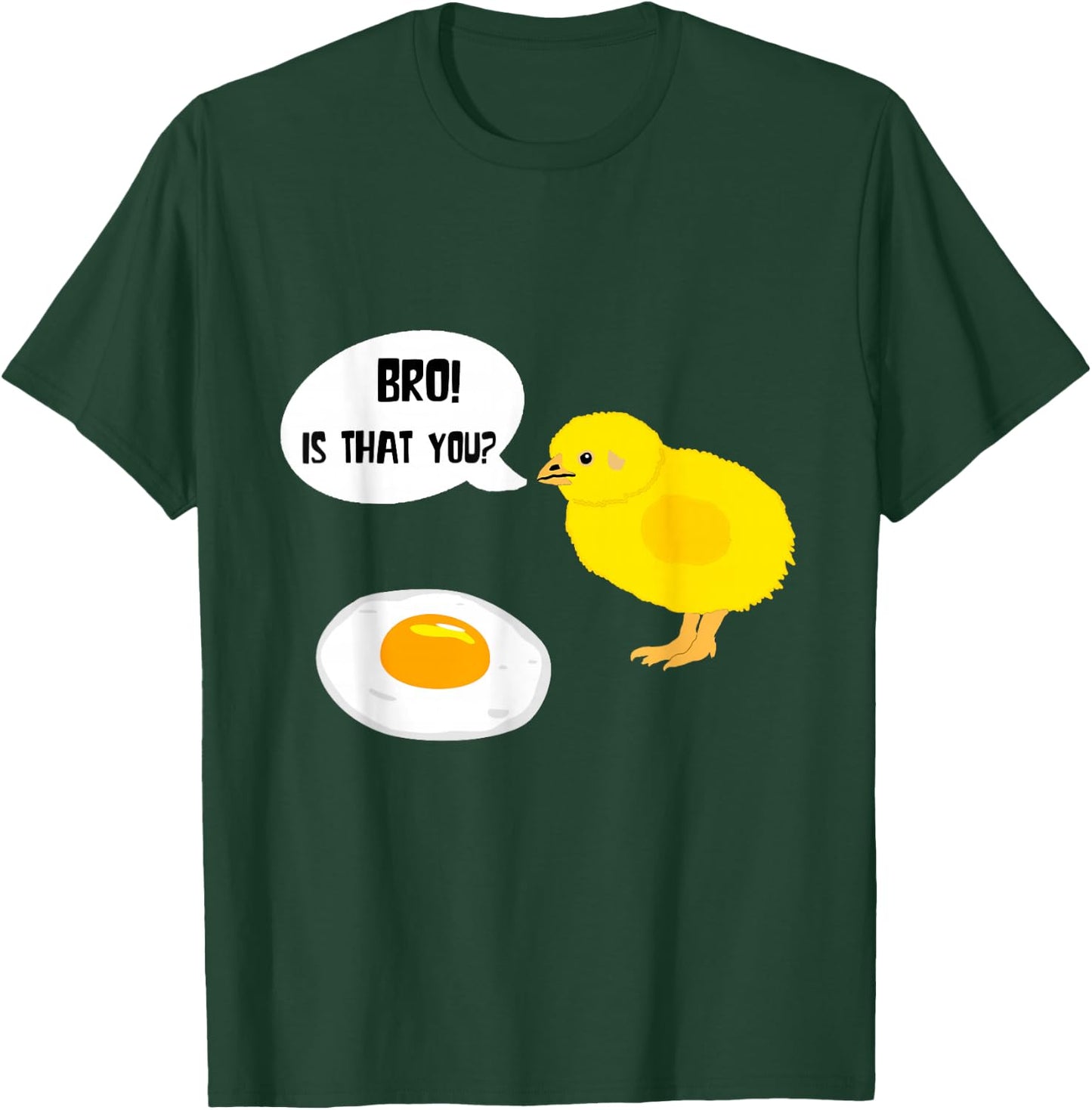 Cute Chick Funny Fried Egg Humour Breakfast Eggs Egg T-Shirt - T-Shirt | Forest