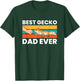 Best Gecko Dad Ever Lizard Leopard Gecko T-Shirt - T-Shirt | Forest