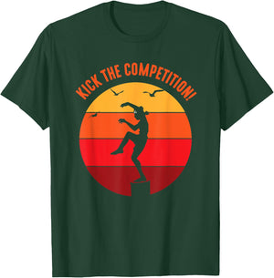Karate Teen Kid Vintage Sunset On Pacific Ocean Beach T-Shirt - T-Shirt | Forest