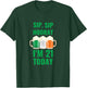 March 17th St. Patrick's Day 21st Birthday I'm 21 Irish Flag T-Shirt - T-Shirt | Forest