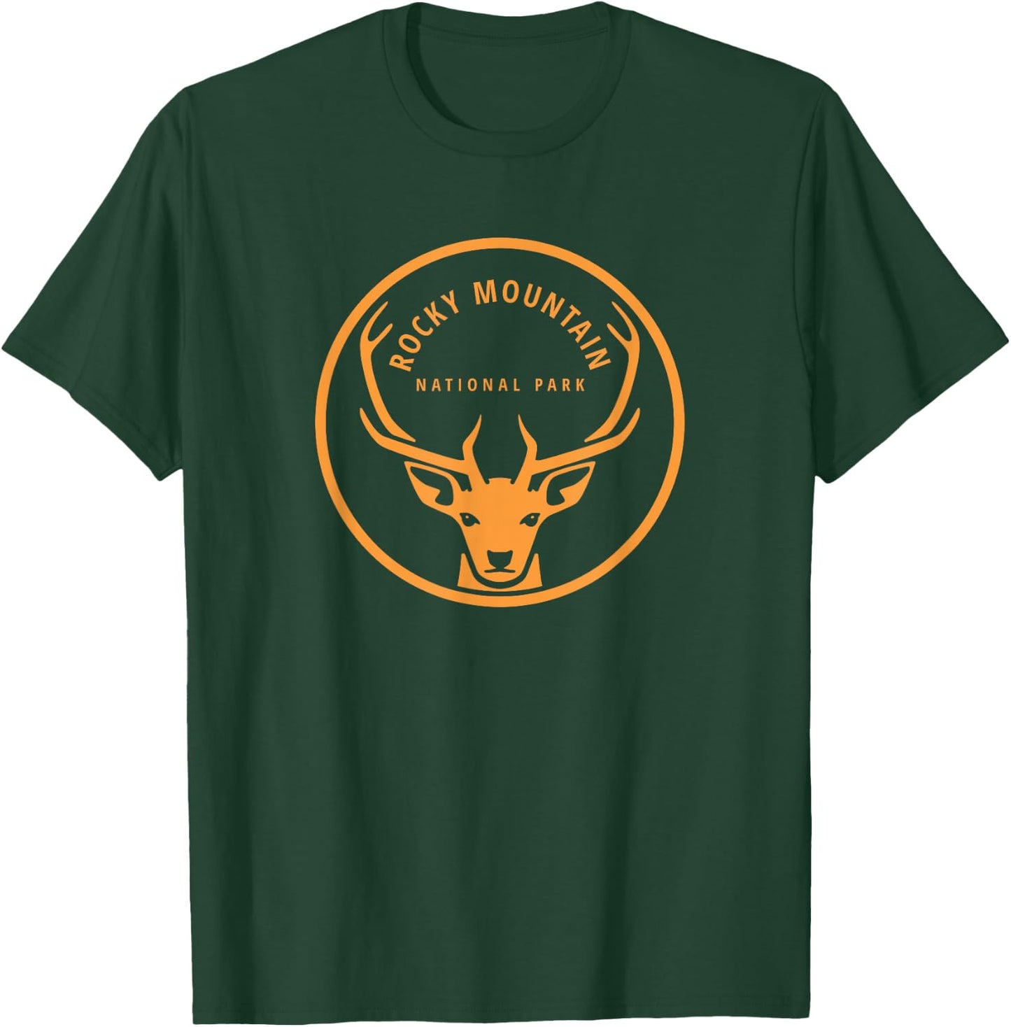 Rocky Mountain National Park Vintage Elk Souvenir Retro Gift T-Shirt - T-Shirt | Forest