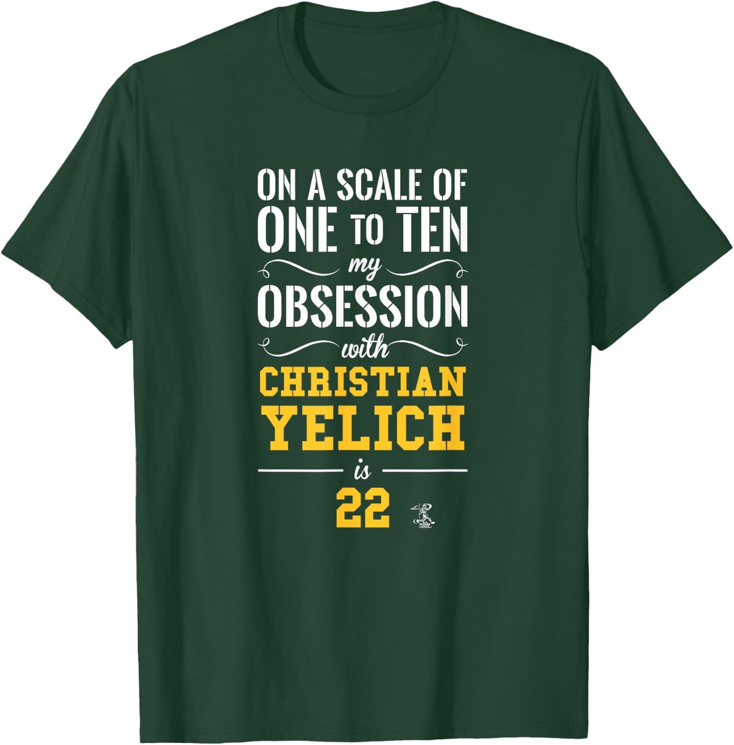 Christian Yelich Scale of 1 to 10 Gameday T-Shirt - T-Shirt | Forest