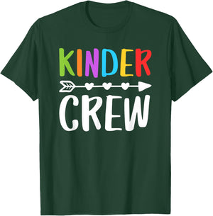 Kinder Crew Shirt Kindergarten Boy Girl Student Teacher T-Shirt - T-Shirt | Forest