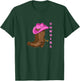 Cowgirl Boots Western Rodeo Hat Spurs T-Shirt - T-Shirt | Forest