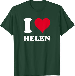 Red Heart I Love Helen T-Shirt - T-Shirt | Forest