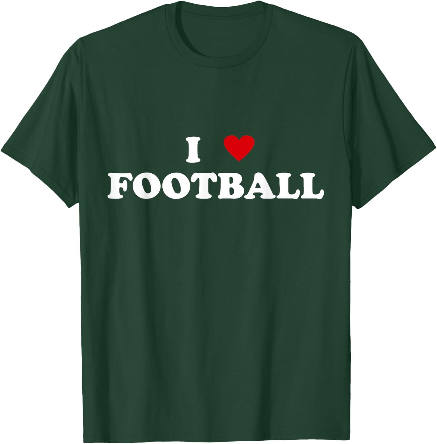 I Heart Football player Fan - I Love Football T-Shirt - T-Shirt | Forest