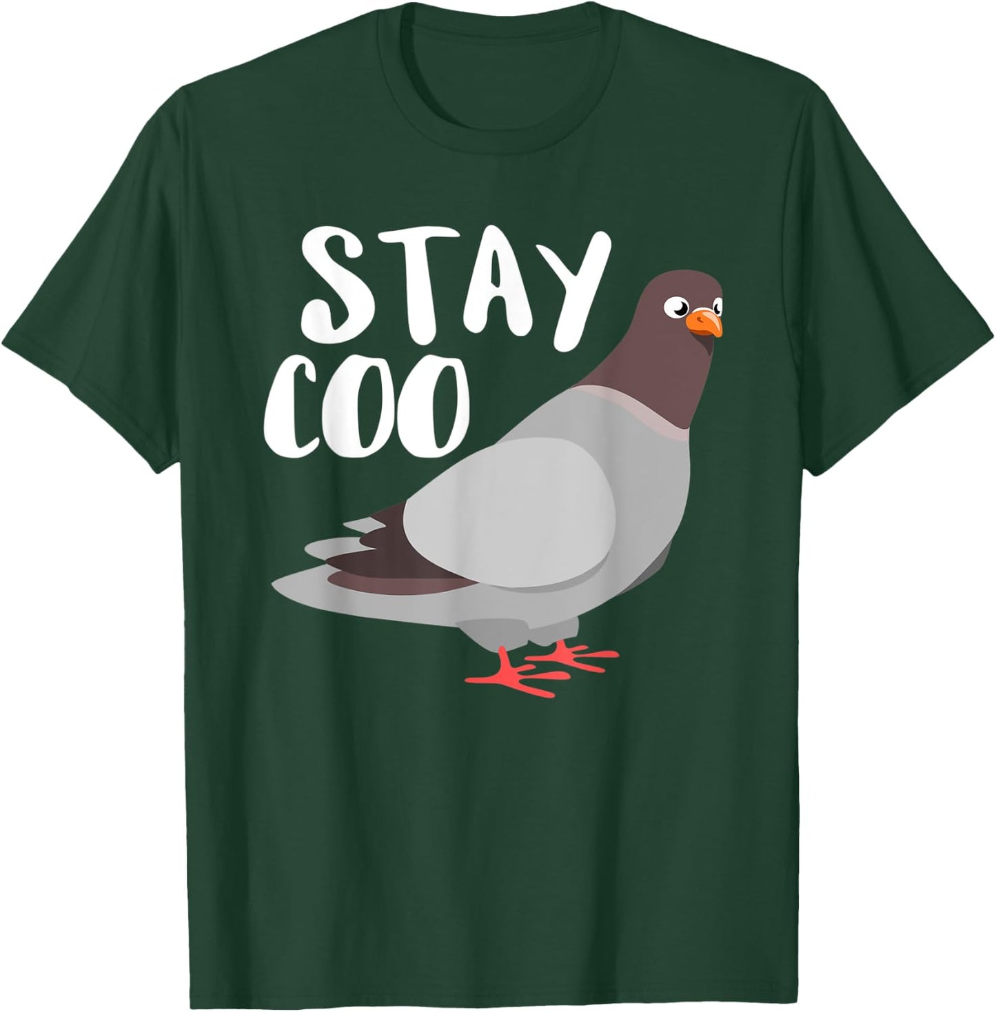 Stay Coo Pigeon Breeder Pigeon Racing Gift T-Shirt - T-Shirt | Forest