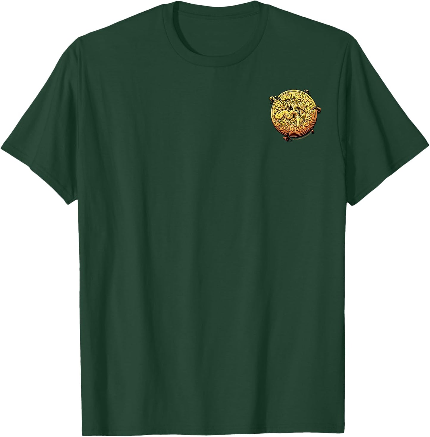 Dungeons & Dragons Gold Coin Mimic Pocket T-Shirt - T-Shirt | Forest