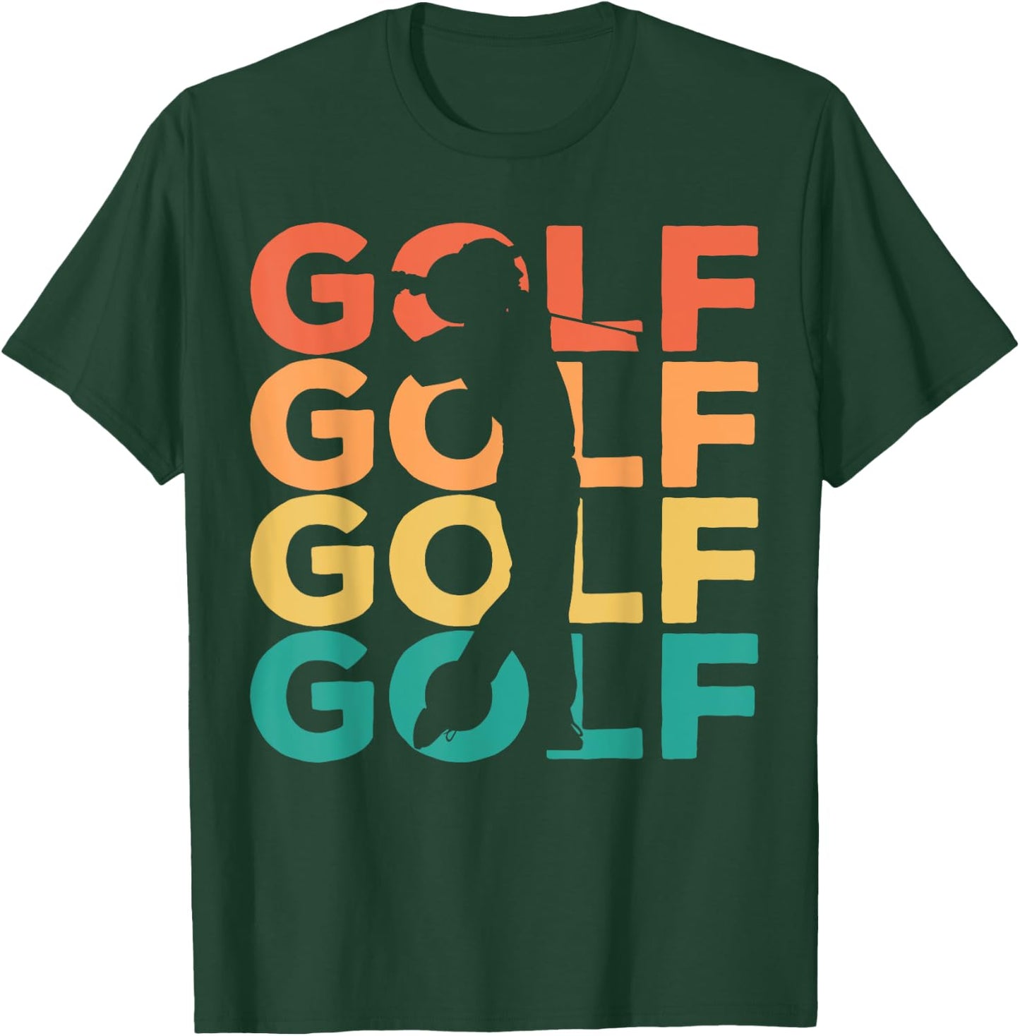 Retro Vintage Golfing Gift Golfers T-Shirt - T-Shirt | Forest
