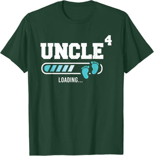 Uncle 4 Fourth Time Uncle Funny Uncle Of Four T-Shirt - T-Shirt | Forest
